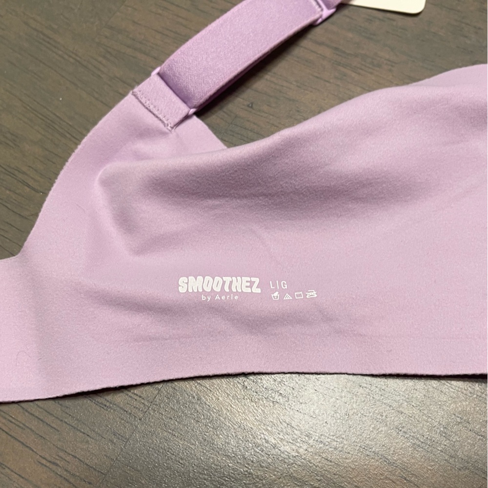 💜 NEW! • AERIE • Smoothez Bralette | Lilac | Large - Picture 2 of 6